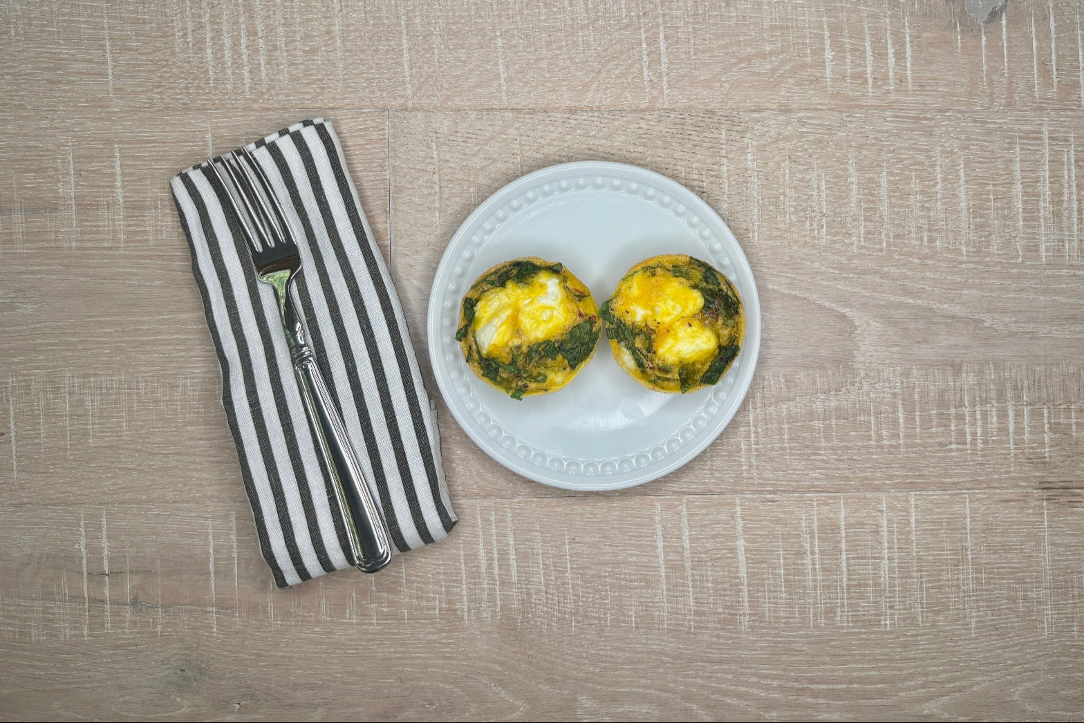 Spinach, Sundried Tomato & Goat Cheese Egg Bites