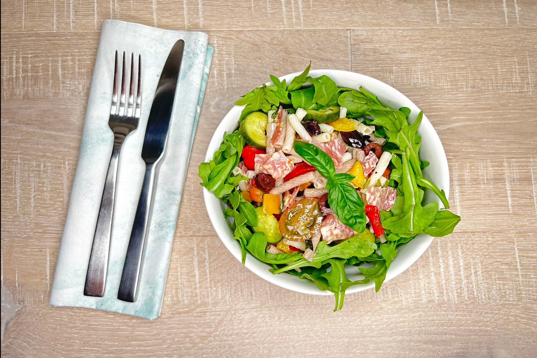 Italian Pasta Salad w/ Arugula (GF)