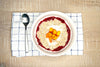 Strawberry Peach Overnight Oats w/ Raspberry Chia Jam