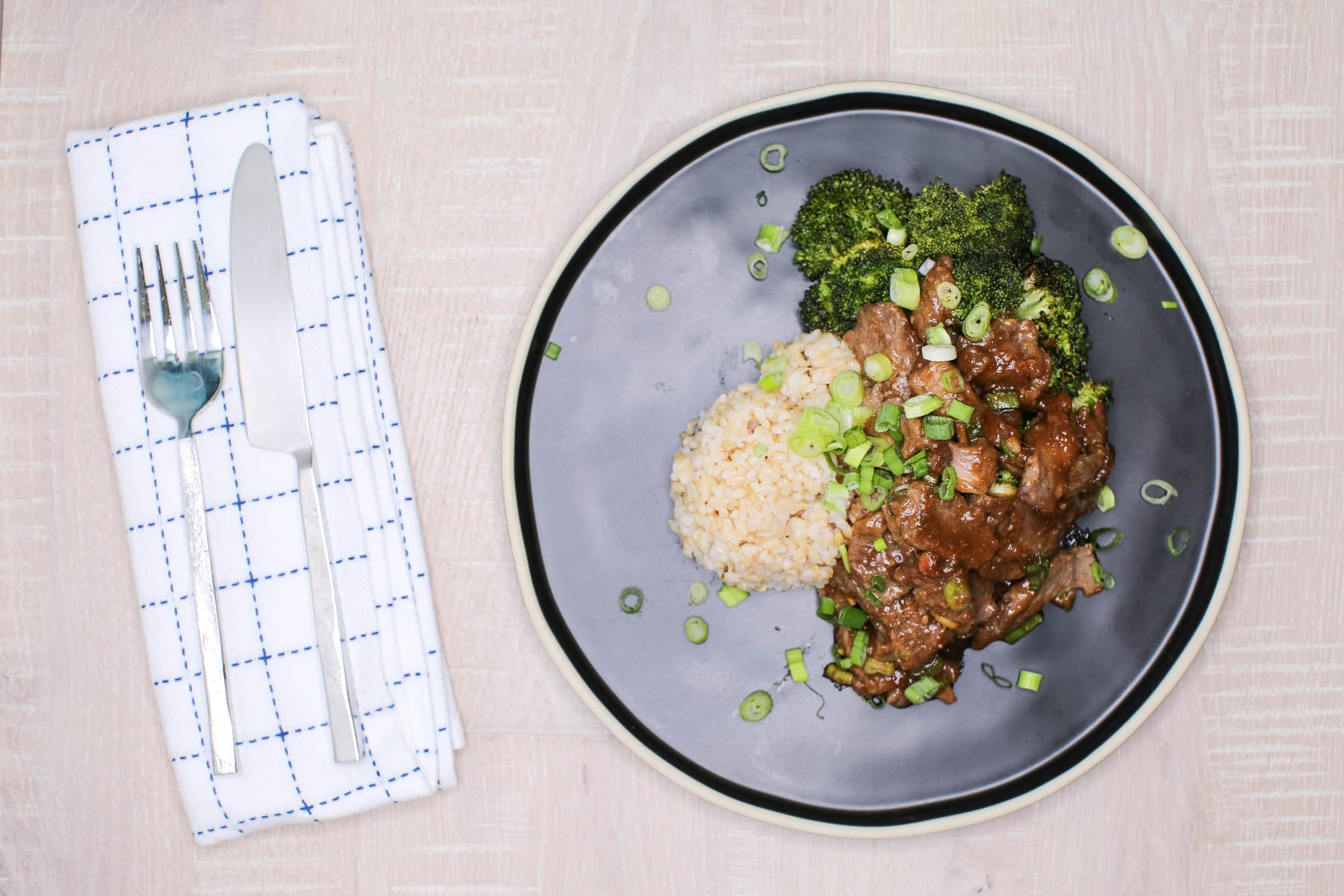 Broccoli Beef w/ Brown Rice