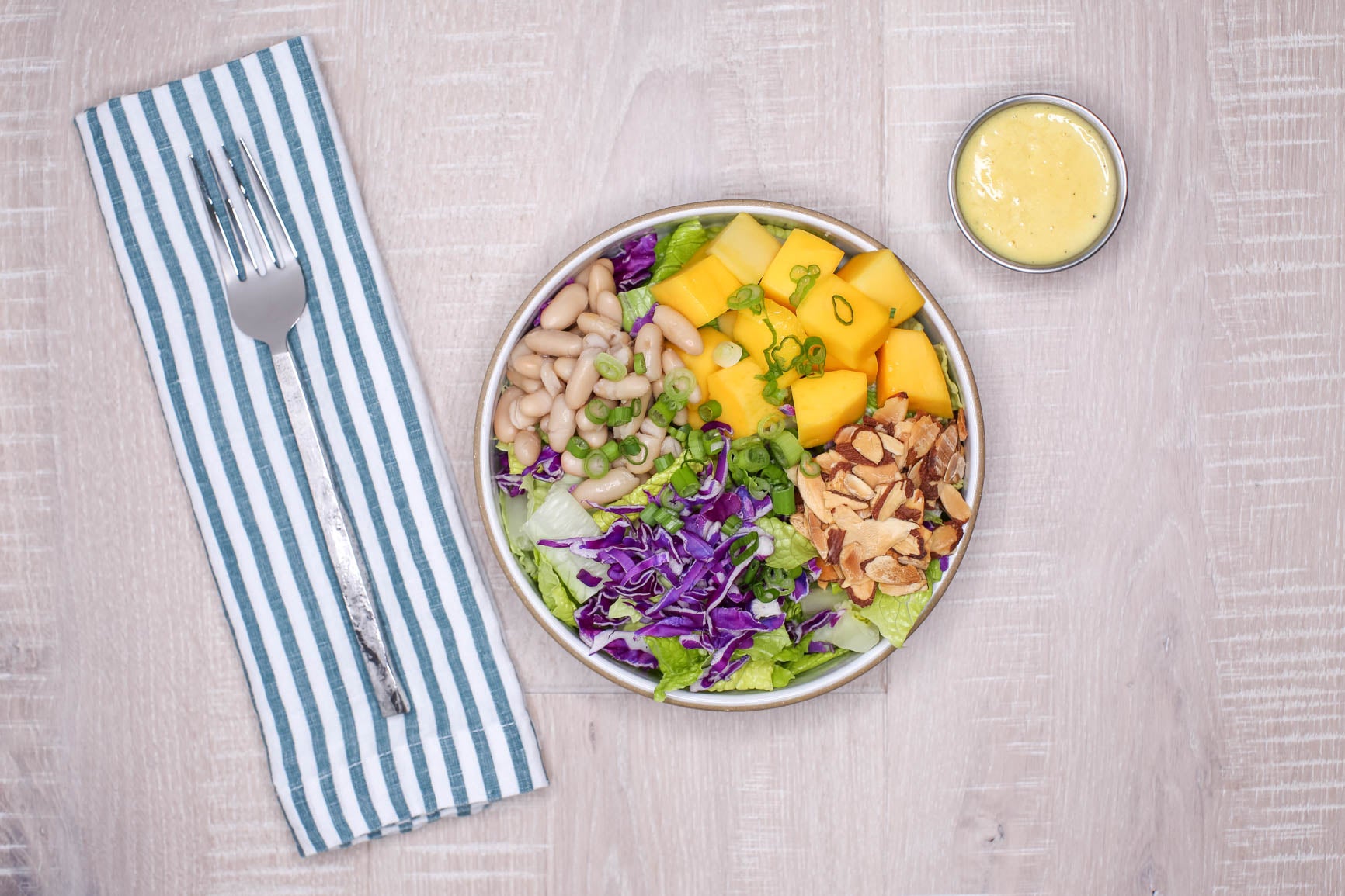 Mango & Nut Salad with White Beans