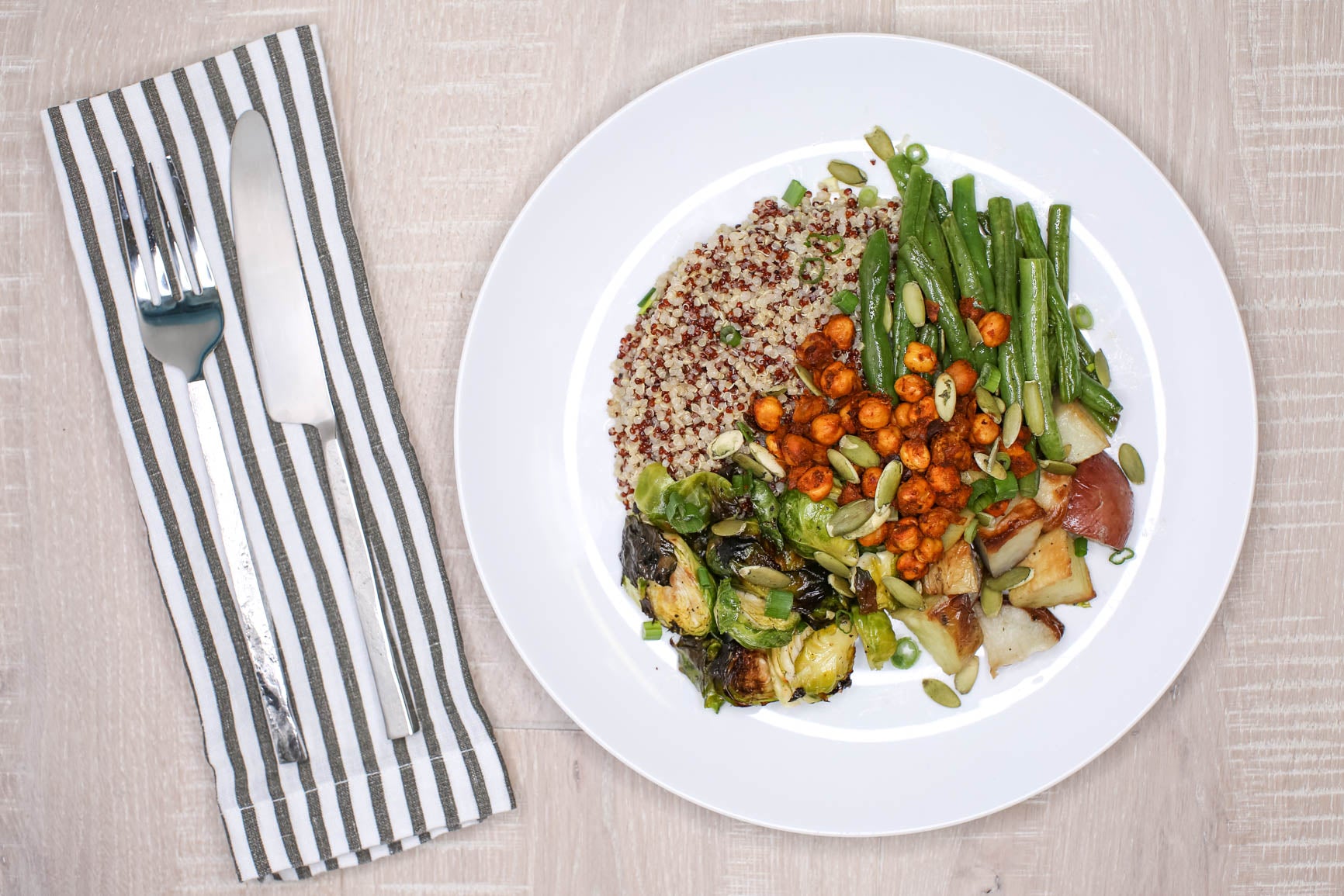 Roasted Vegetable Quinoa Salad Bowl