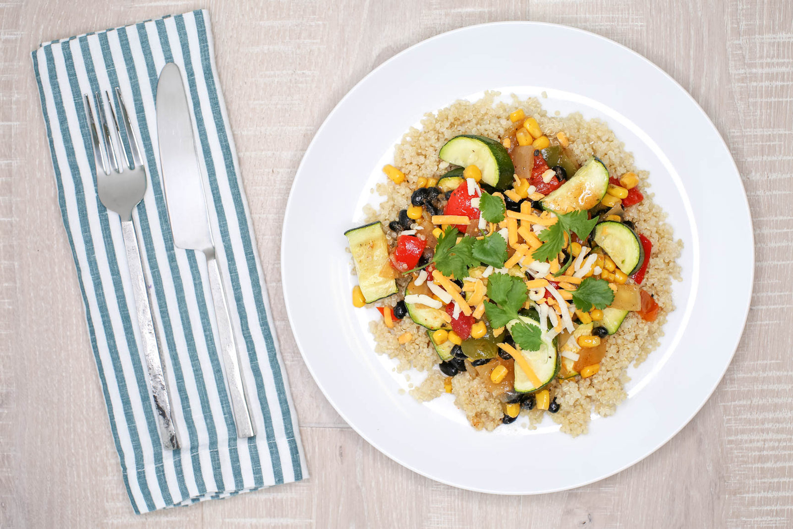 Tex Mex Veggies w/ Lime Quinoa