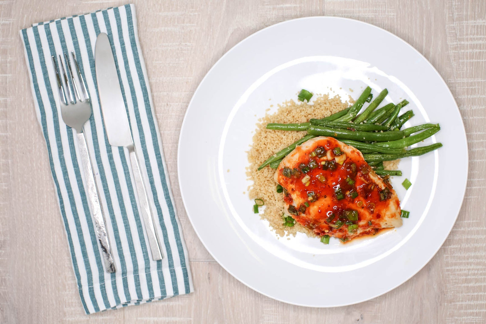 Chili-Garlic Chicken w/ BROCCOLI & Quinoa