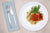 Chili-Garlic Glazed Salmon w/ Garlic Green Beans