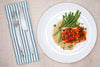 Chili-Garlic Glazed Salmon w/ Quinoa and Green Beans