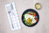 Turmeric Potato Hash & Fried Eggs w/ Arugula & Sauerkraut