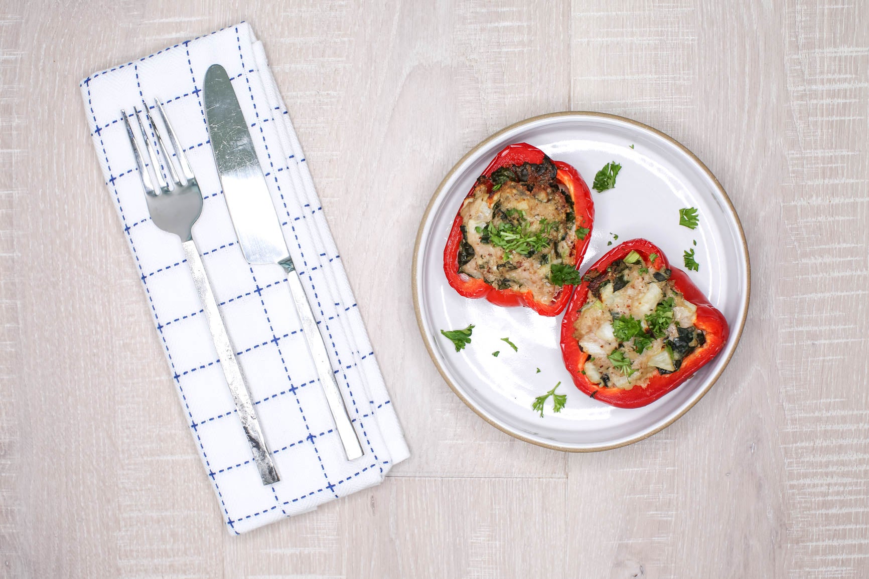 Stuffed Turkey & Kale Bell Peppers