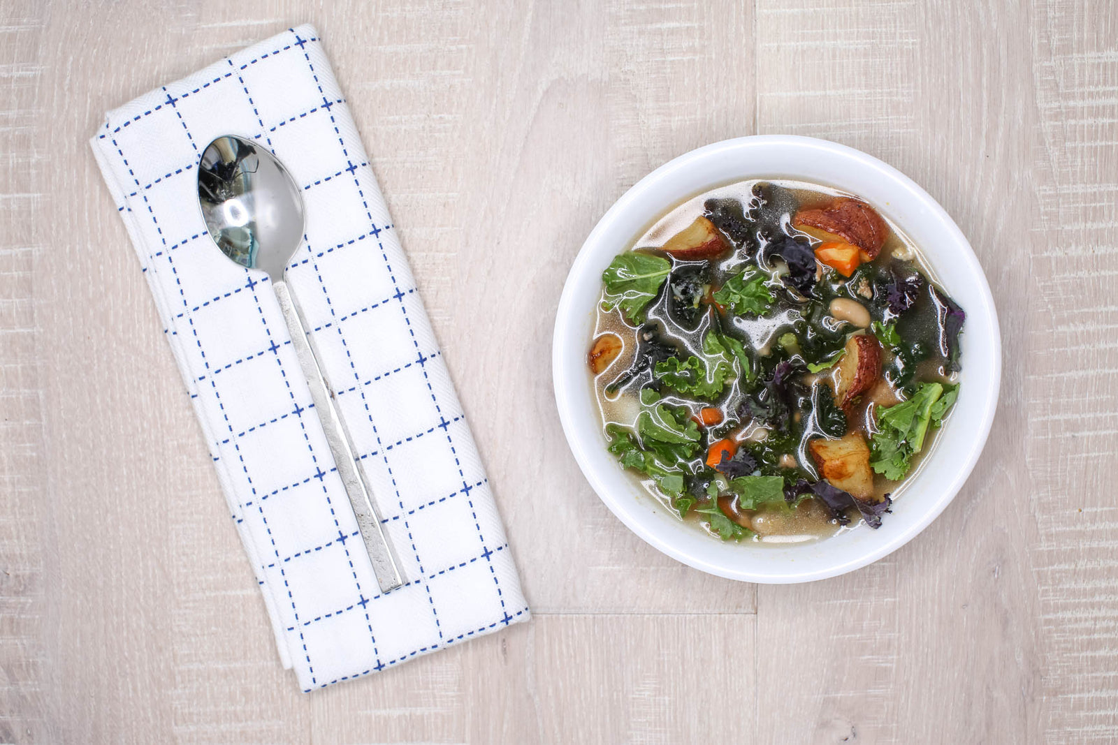 Tuscan Kale & Bean Soup w/ Italian Sausage