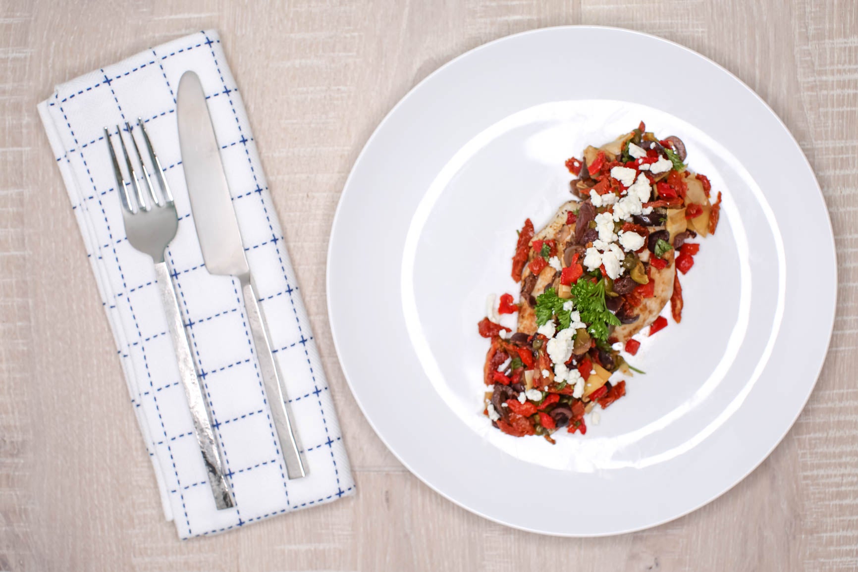 Balsamic Chicken w/ Mediterranean Salsa