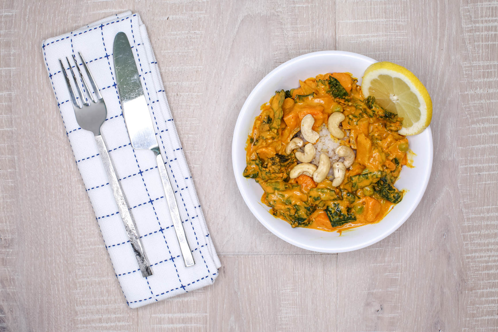 Sweet Potato Red Curry + Brown Rice - Vegan