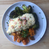 Chicken Cordon Bleu w/ Maple & Balsamic Roasted Vegetables