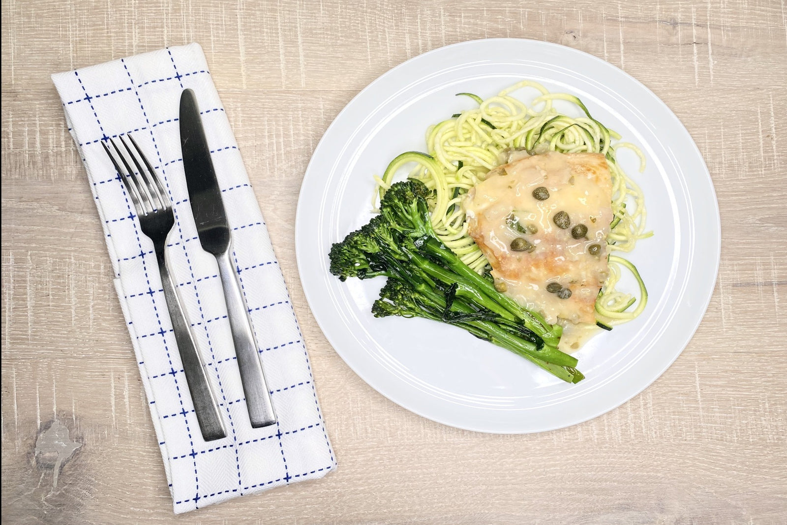 Salmon Piccata + Broccoli