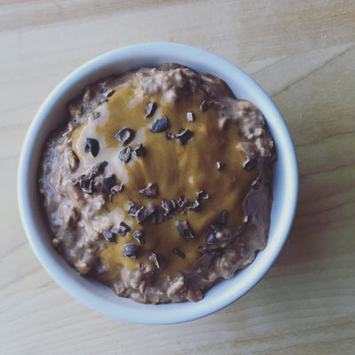 Chocolate Peanut Butter Overnight Oats