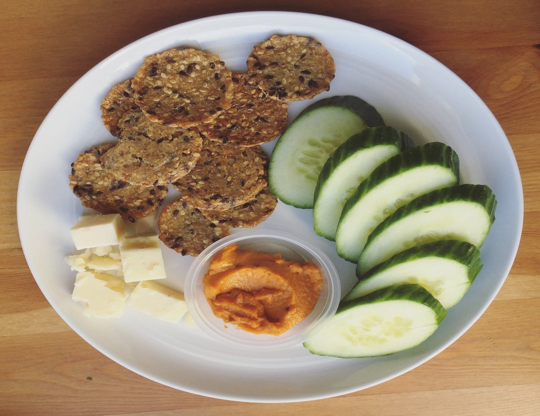 Snack Box - GF crackers, Almond Butter, Celery & White Cheddar