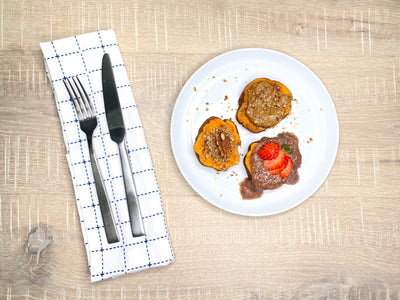 Sweet Potato Toast w/ Collagen Chia Jam & Almond Butter