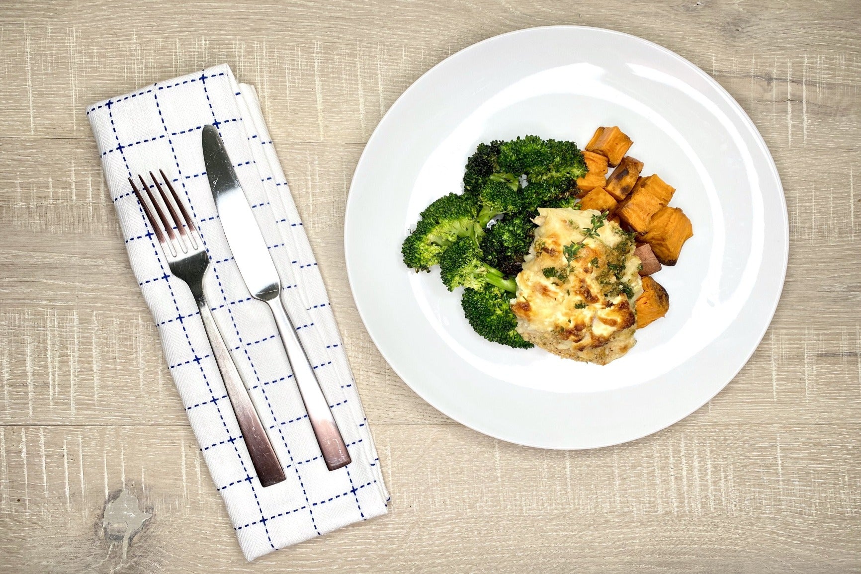 Chicken Cordon Bleu w/ Broccoli + Farro