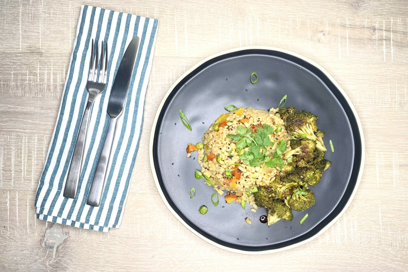 Fried Rice w/ Crispy Tempeh- Vegetarian