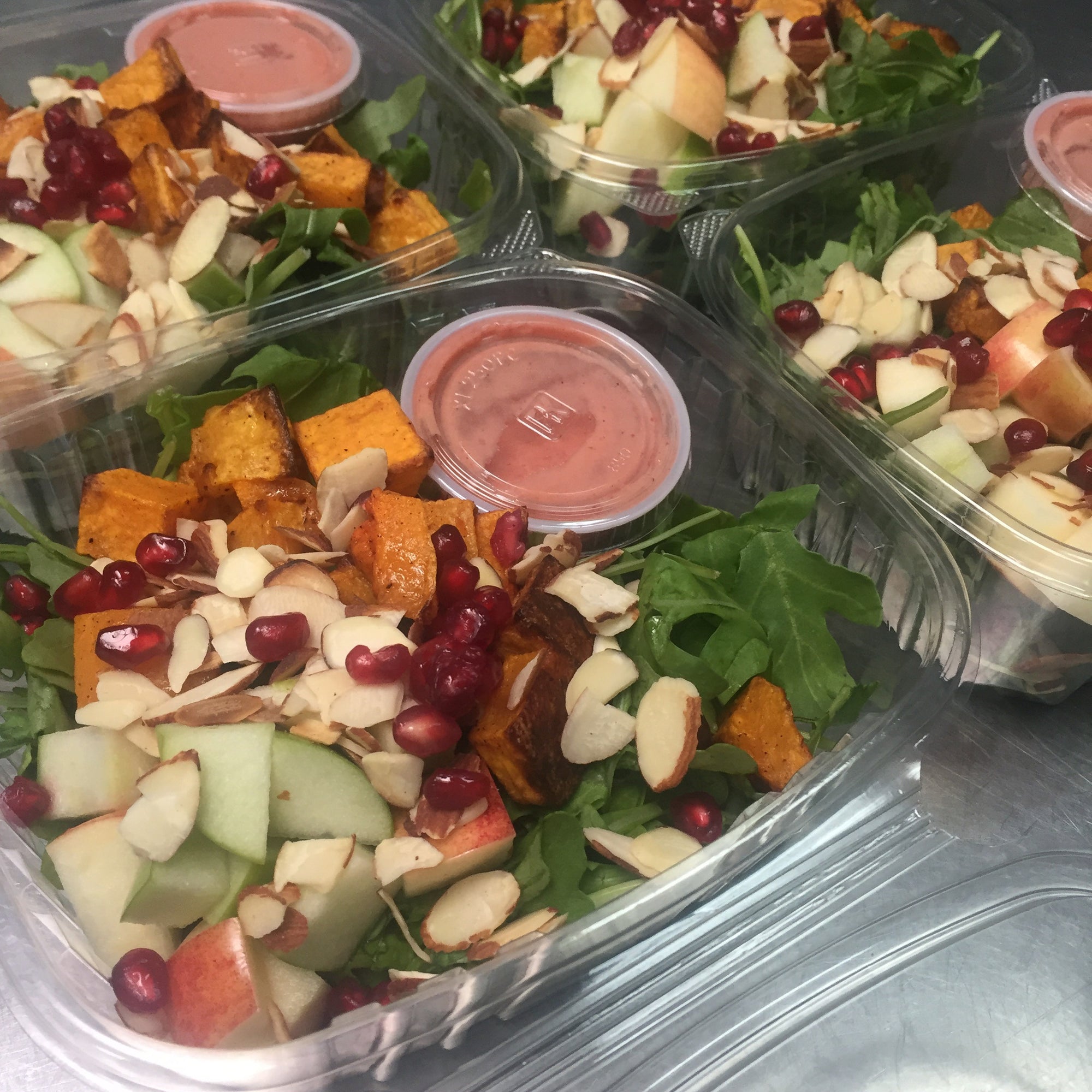 Butternut Arugula Salad with Cranberry Dijon Dressing