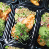 Roasted Chicken w/ Green Tahini Sauce over Cauliflower Rice (Low Carb)