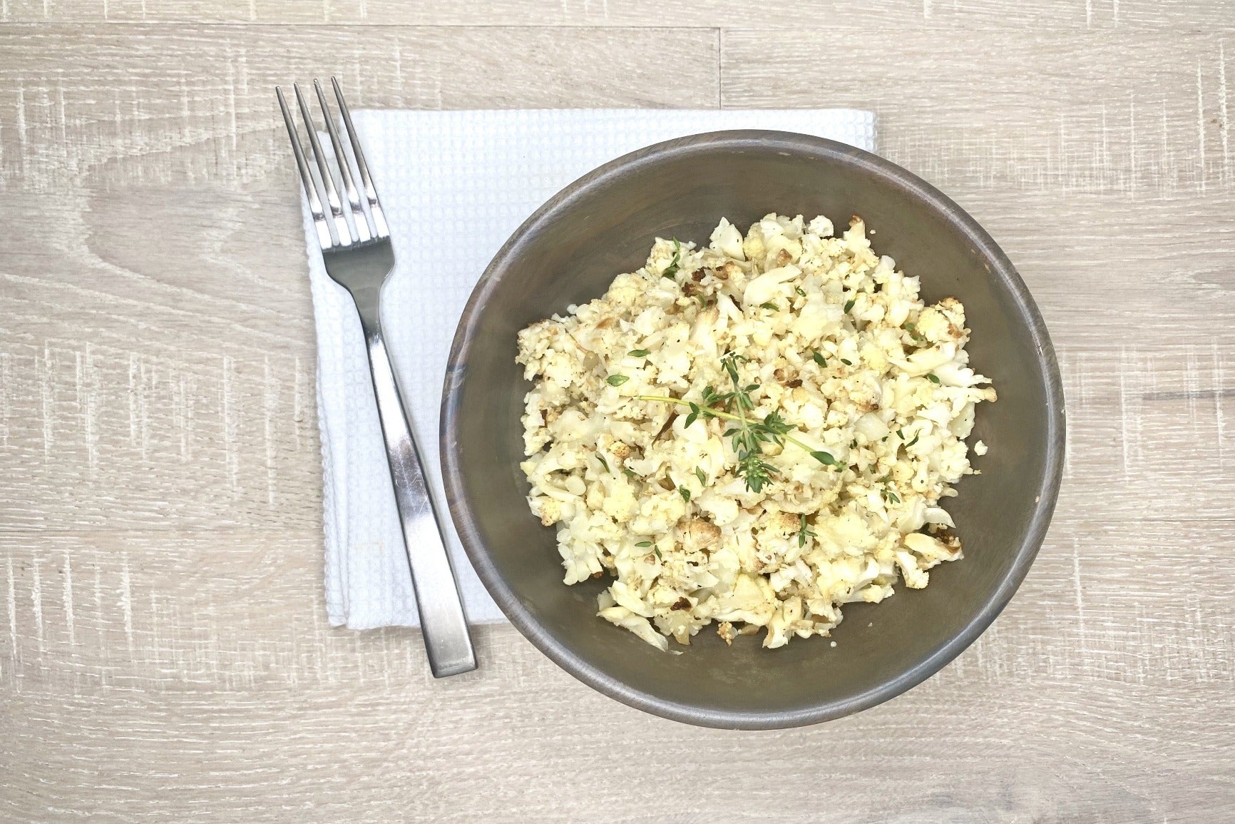 SIDE - Garlic Herb Cauliflower Rice