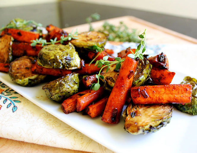 Roasted Veggies Roasted Carrots And Parsnips With Thyme Roasted