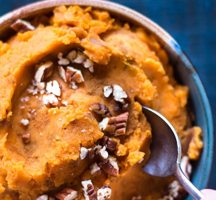 Maple Mashed Sweet Potatoes (Thanksgiving Side)